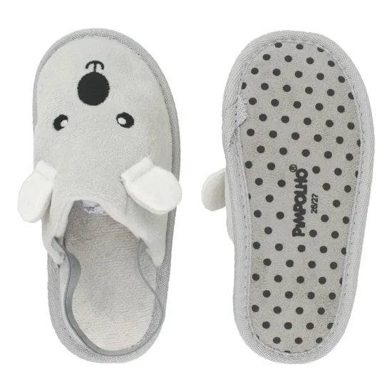 Pantufa Slipper Kids Cinza Coala