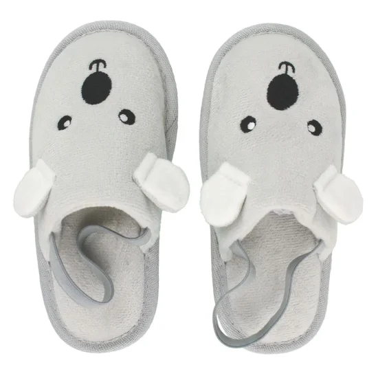 Pantufa Slipper Kids Cinza Coala