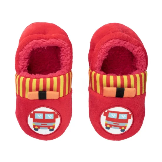 Pantufa kids vermelho carro de bombeiros