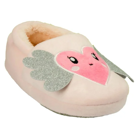 Pantufa play rosa corao