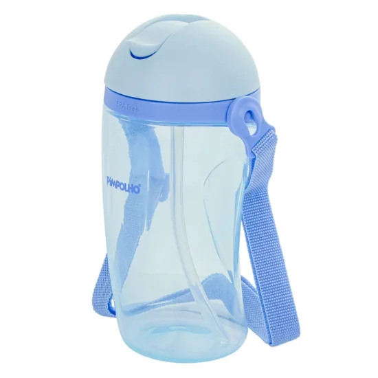 Copo inclinado C/Canudo e Cordinha 380 ML