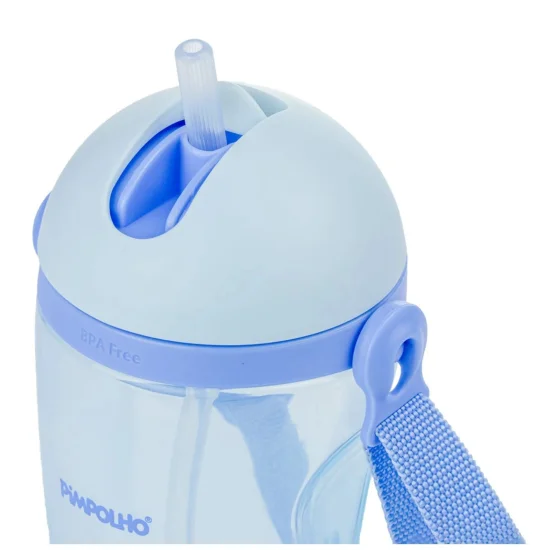 Copo inclinado C/Canudo e Cordinha 380 ML