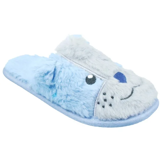 Pantufa Slipper Play Azul Cachorro