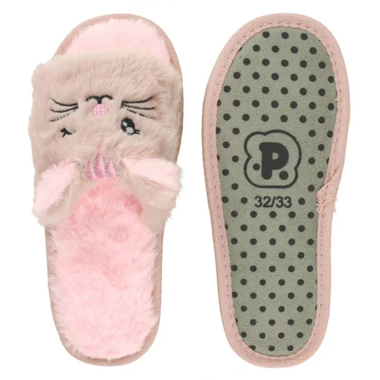 Pantufa slipper play rosa gatinha