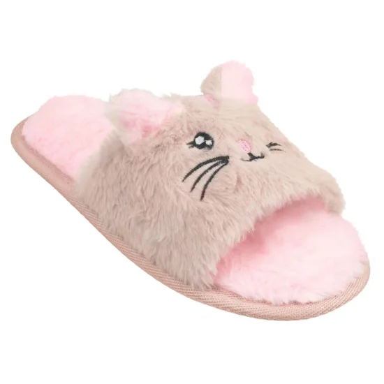 Pantufa slipper play rosa gatinha