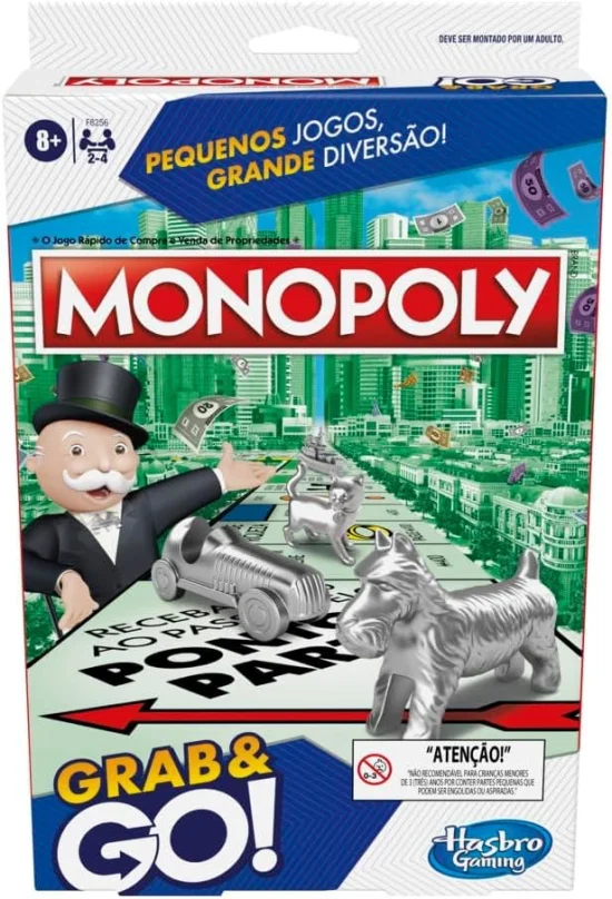 Jogo Monopoly Grab and Go - Verso Porttil