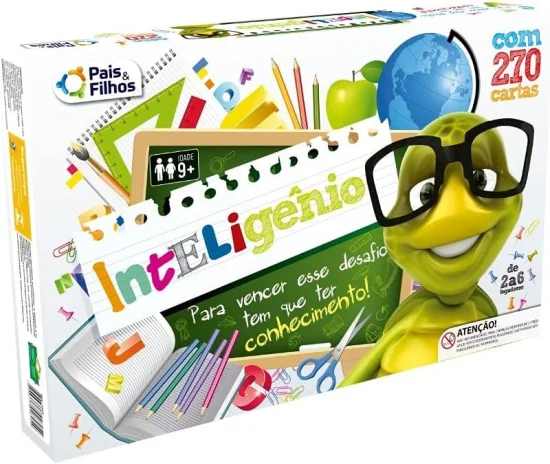 Jogo de Tabuleiro Inteligenio com 270 Cartas