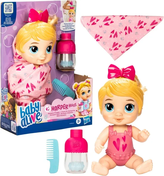 Baby Alive, Boneca, Beb Shampoo, Harper Hugs - Cabelos Loiros