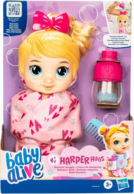 Baby Alive, Boneca, Beb Shampoo, Harper Hugs - Cabelos Loiros
