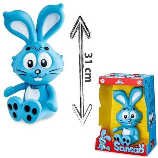 Boneco Coelho Sanso Grande, Mascote Da Mnica 31cm
