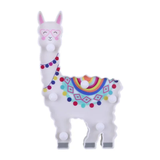 Luminria Lhama Led 3D Decorativa