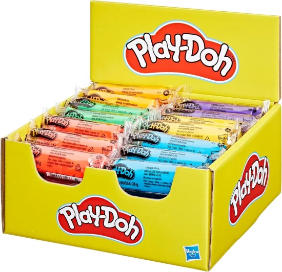1 Refil Stick 28g Cor Sortidas Massa Modelar Play-doh