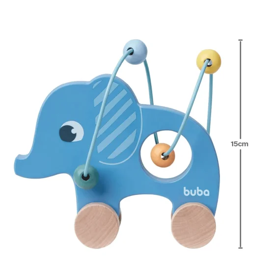 Carrinho Elefante Aramado de Madeira Clou