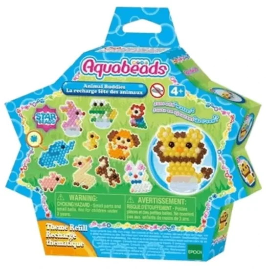 Refil Aquabeads Animal Buddies 600 Beads