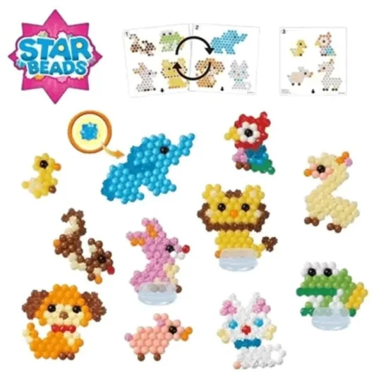 Refil Aquabeads Animal Buddies 600 Beads