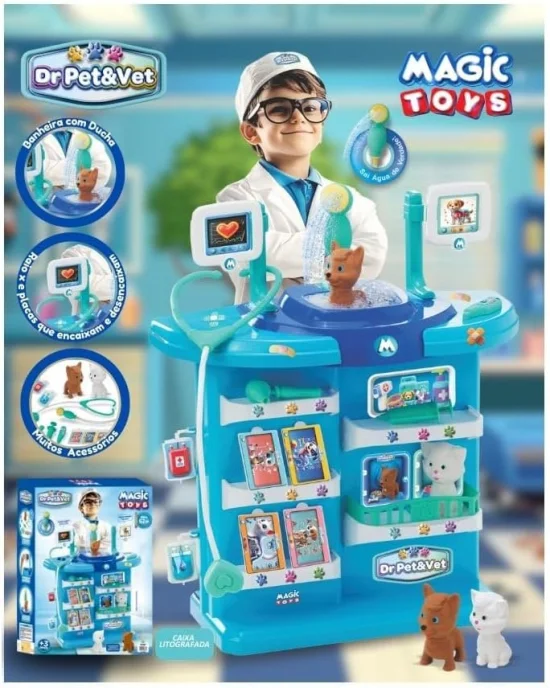 Veterinrio Infantil Dr. Pet com Acessrios Cachorrinho