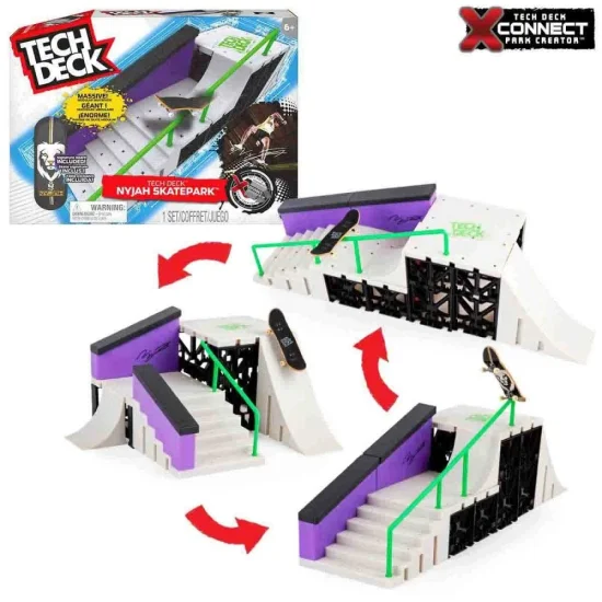 Tech Deck Skate De Dedo E Rampa Nyjah Huston Skatepark Sunny