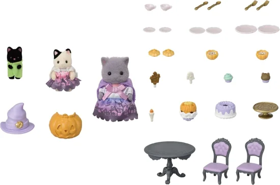 Conjunto Sylvanian Familes festa surpresa de Halloween