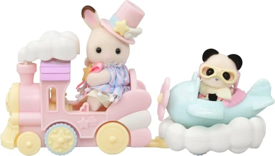 Conjunto sylvanian families Atraes do Parque de Diverses - Avio