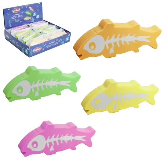 Borracha Neon Fish cor sortida