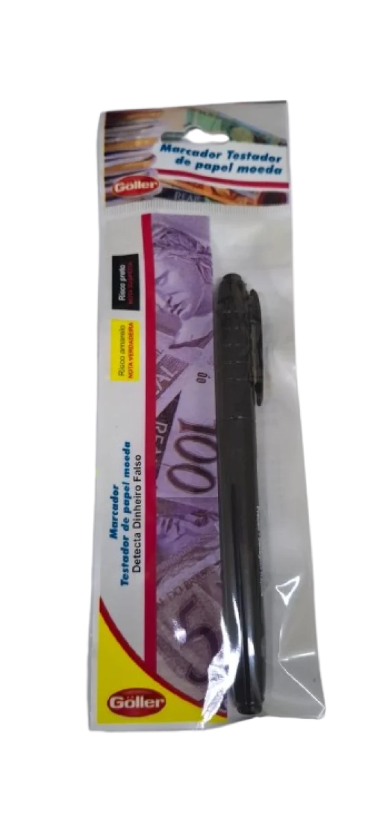 1 Caneta Testadora De Nota Falsa Dinheiro