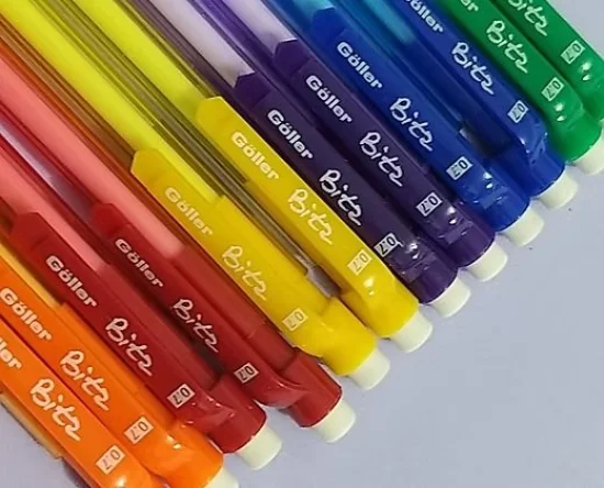 1 Lapiseira 0,7mm Escolar Bitz Colorida Goller Sortida
