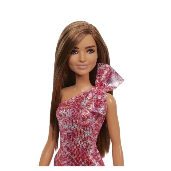Boneca Barbie Glitter Vestido Vermelho - Mattel