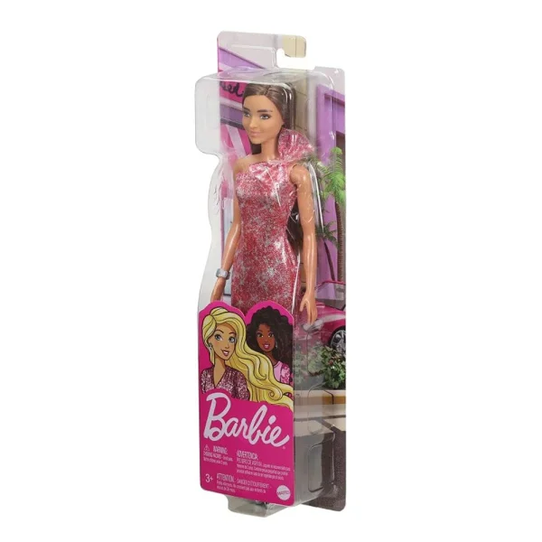 Boneca Barbie Glitter Vestido Vermelho - Mattel