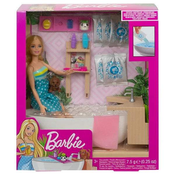 Boneca Barbie Banho de Espumas - Mattel