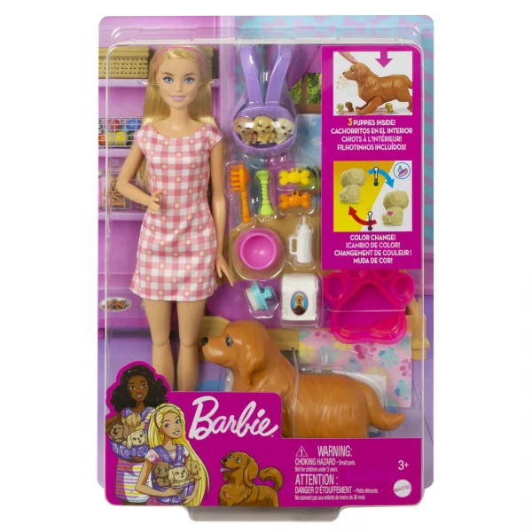 Boneca Barbie Filhotes Recm-Nascidos - Mattel