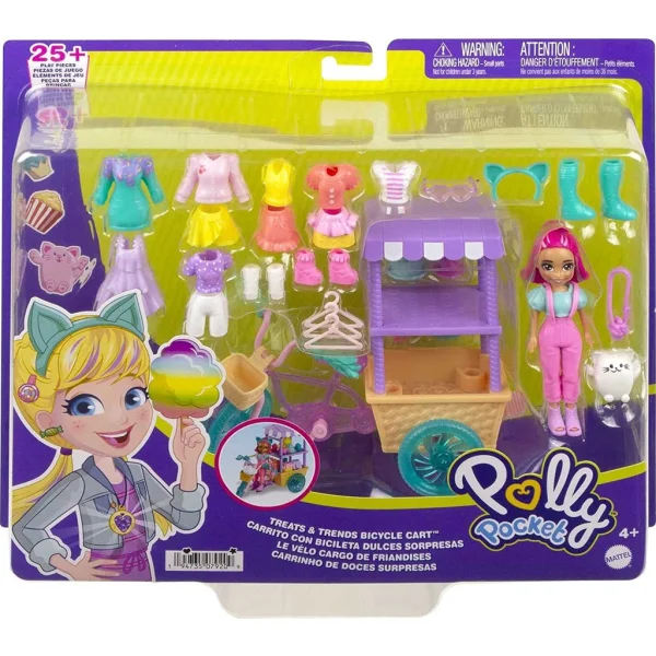 Polly Pocket Carrinho de Doces Surpresas - Mattel