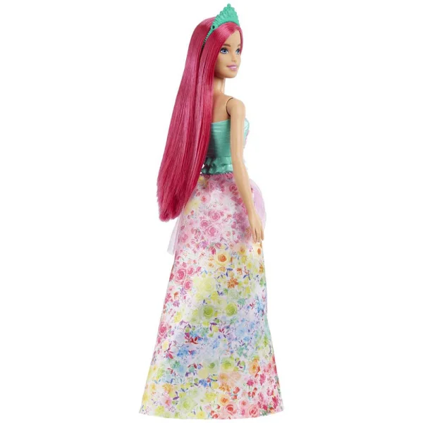 Boneca Barbie Princesa Bsica Vestido Florido - Mattel