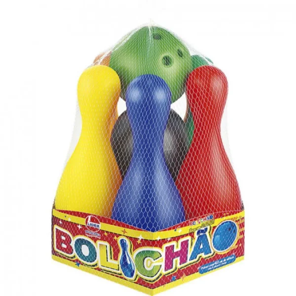 Jogo Bolicho 6 Pinos Coloridos - Lider Brinquedos