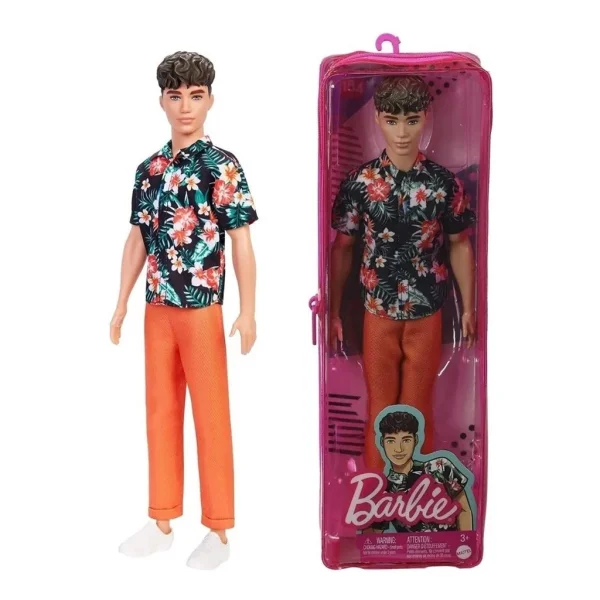 Barbie Boneco Ken Fashionista Camisa Florida - Mattel