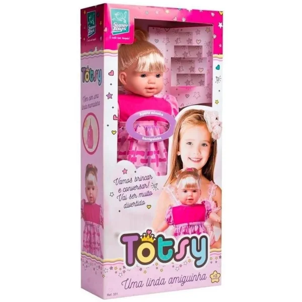 Boneca Totsy com Cabelo 113 Frases - Super Toys
