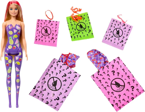 Boneca Barbie Color Reveal Frutas Doces - Mattel
