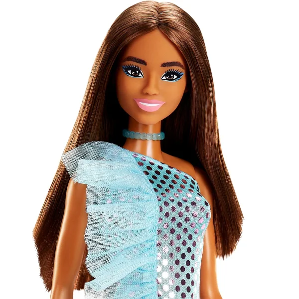 Boneca Barbie Glitter Vestido Verde - Mattel