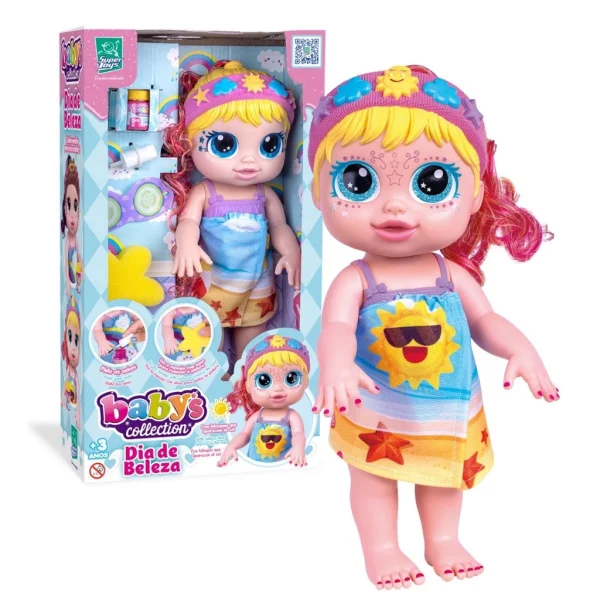 Boneca Dia De Beleza Loira - Super Toys