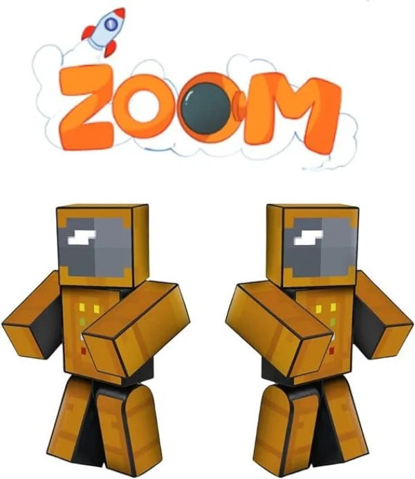 Boneco Zoom Turma do Problems - Pequeno - 25cm - Minecraft 3031253