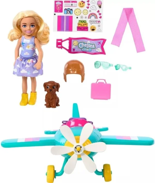 Barbie Family chelsea Piloto Avio HTK3