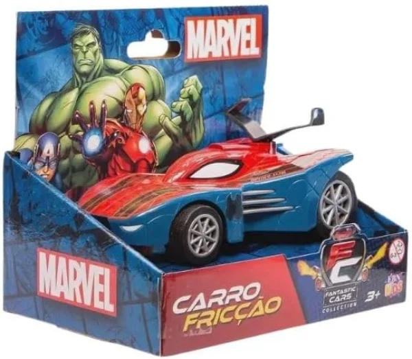 Homem Aranha Carrinho de Frico Fantastic Car Marvel  200R05038ZZZI13