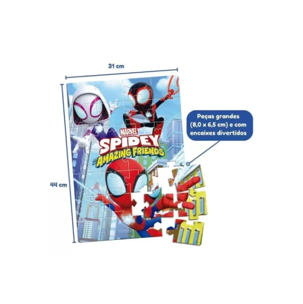 Quebra Cabea De Cho Infantil 28 Peas Homem Aranha (Spider Man)    8059
