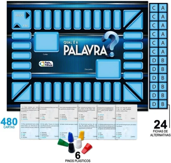 Jogo de Tabuleiro Qual e a Palavra   2750