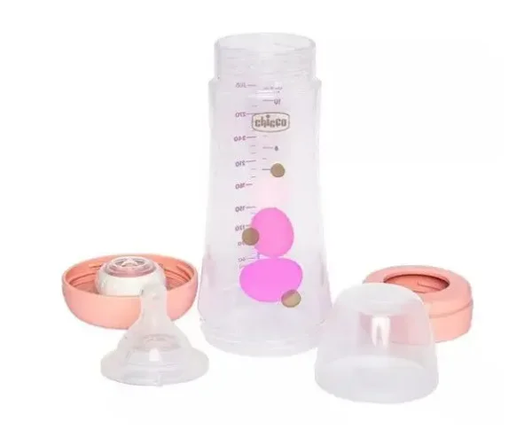 Mamadeira Perfect5 300ml 4m  Fluxo Rpido Rosa