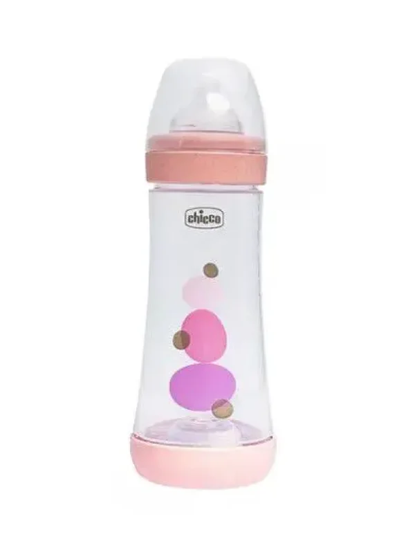 Mamadeira Perfect5 300ml 4m  Fluxo Rpido Rosa