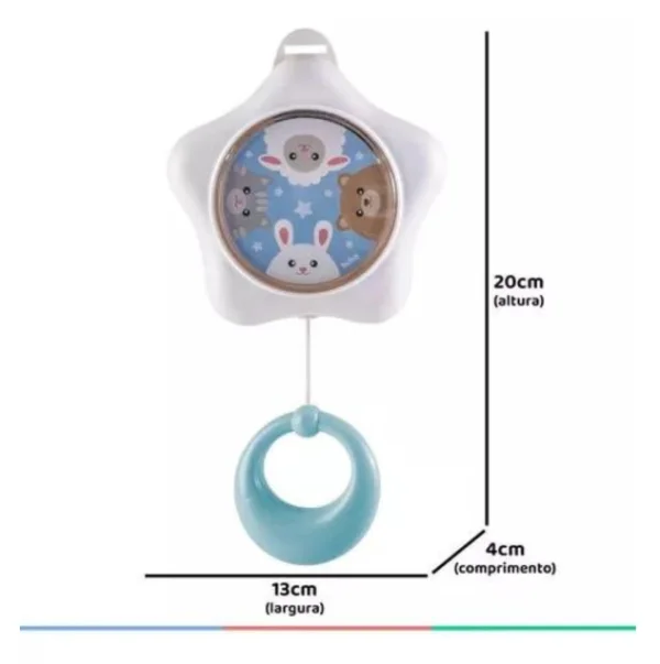 Estrelinha Musical Azul Infantil Cano De Ninar Beb    12762