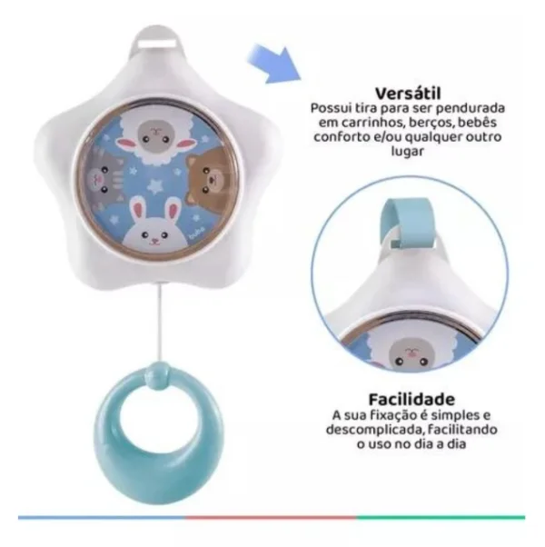 Estrelinha Musical Azul Infantil Cano De Ninar Beb    12762