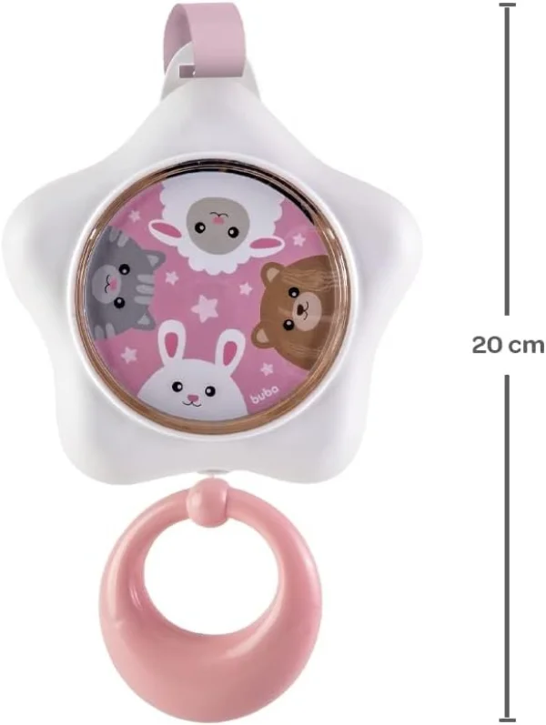 Estrelinha Musical Rosa Infantil Cano De Ninar Beb    12763