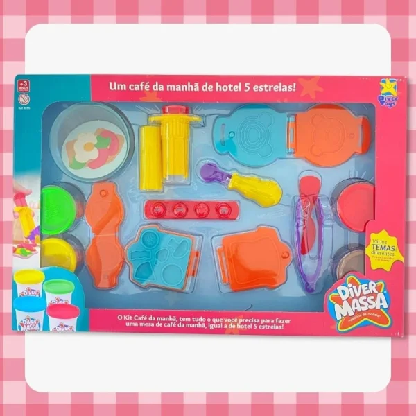 Kit Caf da Manh Massa Modelar Diver Massa - Divertoys