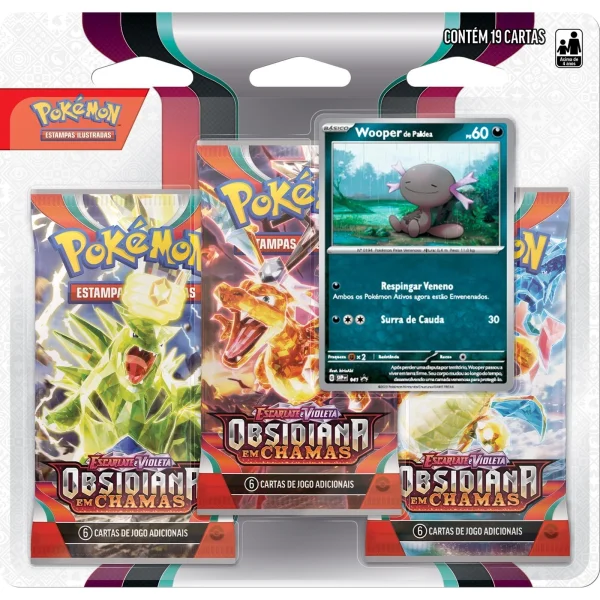 Blister Triplo Pokmon Obsidiana em Chamas